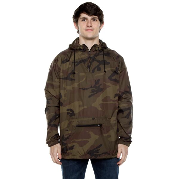 Unisex Nylon Packable Pullover Anorak Jacket Thumbnail