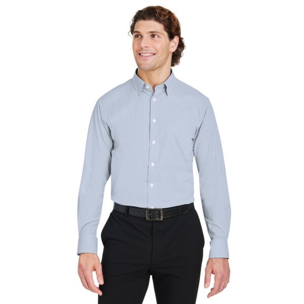 CrownLux Performance® Men's Microstripe Shirt Thumbnail