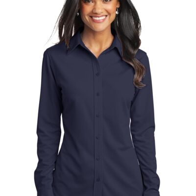 Women's Dimension Knit Dress Shirt Thumbnail
