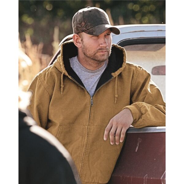 Men's Cheyenne Boulder Cloth™ Hooded Jacket with Tricot Quilt Lining Thumbnail