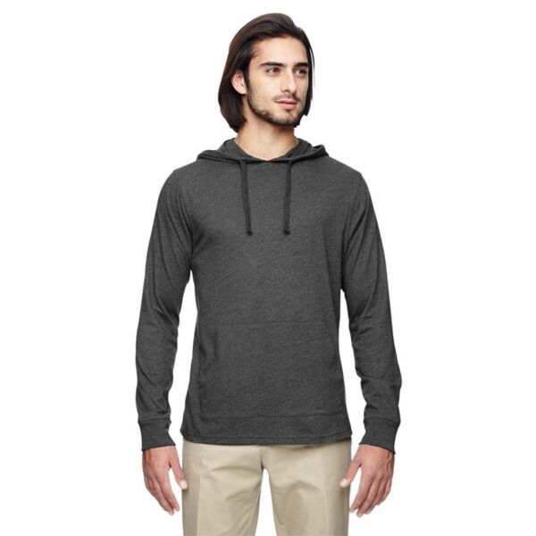 Unisex Eco Blend Long-Sleeve Pullover Hooded T-Shirt Thumbnail
