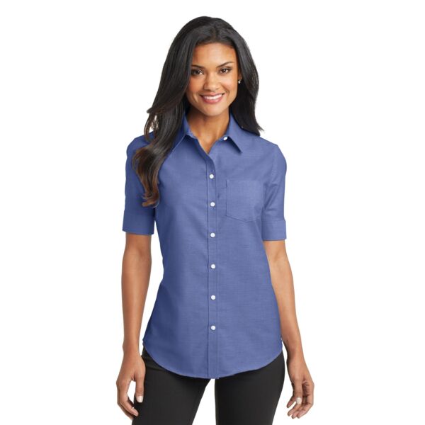 Women's Short Sleeve SuperPro Oxford Shirt Thumbnail