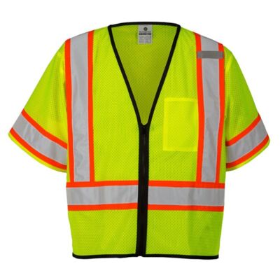 Unisex Class 3 Mesh Zippered Vest Thumbnail