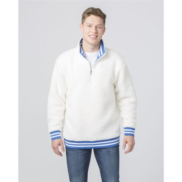 Unisex Varsity Sherpa Quarter-Zip Pullover Thumbnail
