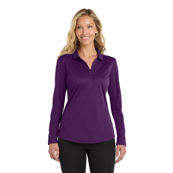 Women's Silk Touch Performance Long Sleeve Polo Thumbnail