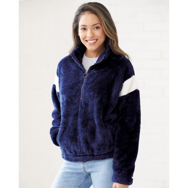Women's Remy Fuzzy Fleece Quarter-Zip Pullover Thumbnail
