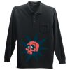 Long Sleeve Silk Touch Polo with Pocket Thumbnail