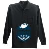 Long Sleeve Silk Touch Polo with Pocket Thumbnail