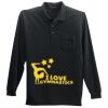 Long Sleeve Silk Touch Polo with Pocket Thumbnail