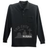Long Sleeve Silk Touch Polo with Pocket Thumbnail