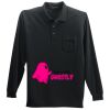 Long Sleeve Silk Touch Polo with Pocket Thumbnail