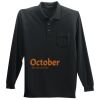 Long Sleeve Silk Touch Polo with Pocket Thumbnail