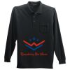 Long Sleeve Silk Touch Polo with Pocket Thumbnail