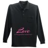 Long Sleeve Silk Touch Polo with Pocket Thumbnail