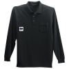 Long Sleeve Silk Touch Polo with Pocket Thumbnail