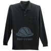Long Sleeve Silk Touch Polo with Pocket Thumbnail